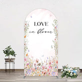 Aperturee - Aperturee Floral Love In Bloom Sweet Wedding Arch Backdrop